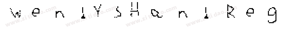 WendysHand Regular字体转换